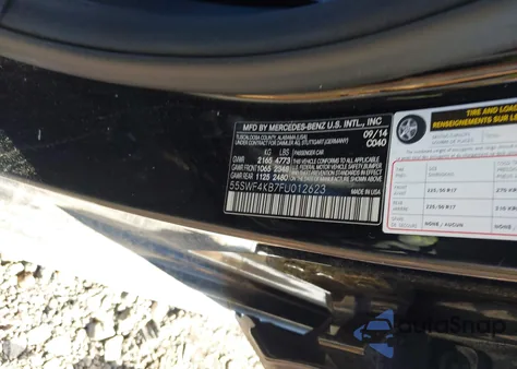 2015 Mercedes-Benz C 300 4Matic from USA, damaged, VIN 55SWF4KB7FU012623